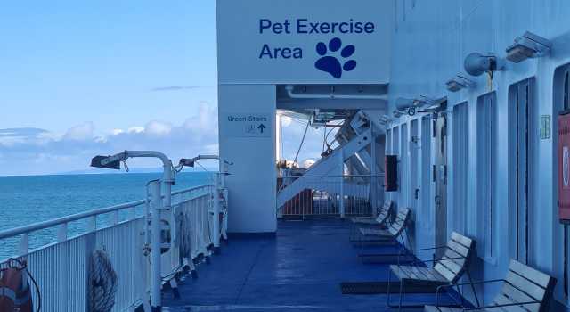 StenaLine Pet Friendly Exercise Deck Area